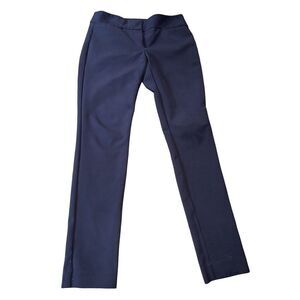 Ann Taylor Petite Dress Pants Women's Navy Sleek Comfort Fit Casual